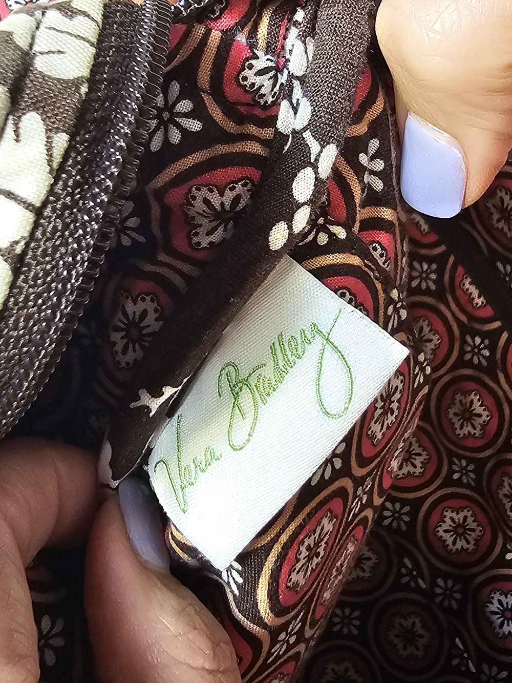 Vera Bradley Imperial Toile crossbody Messenger handbag - Picture 4 of 7